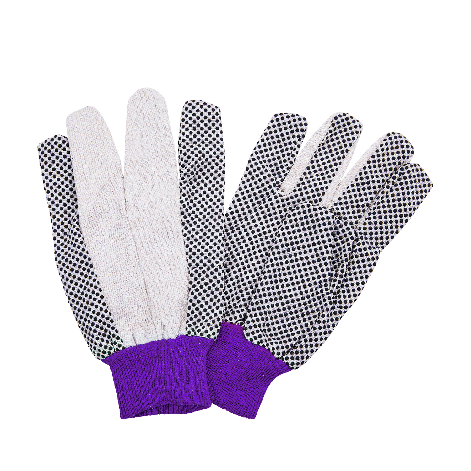 Modelo number C380W 12OZ Cotton Work Gloves with Canvas Liner For Industry