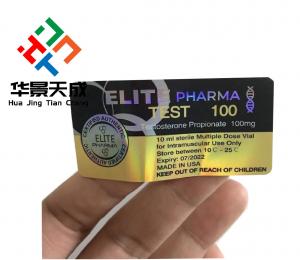 China Test Enanthate 250 Vial Labels vial Packing With Laser Glossy on sale