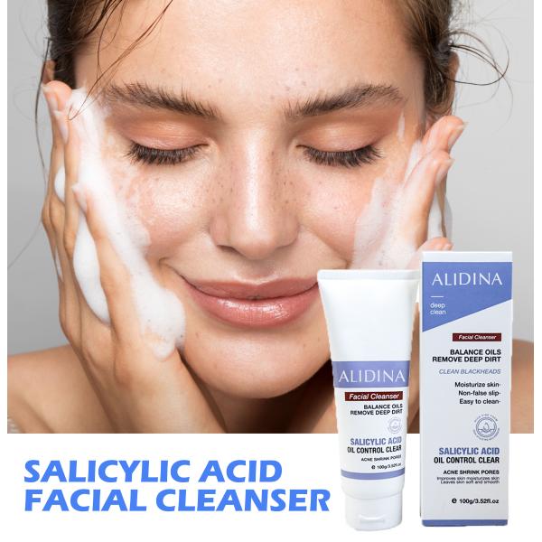 Wholesale Salicylic Acid Deep Cleaning Organic Skincare Cleanser Hydrating Cleansing Face Wash Soothing All Skin