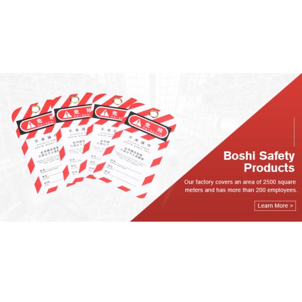 BOSHI Industry Equipment PVC Material Safety Lockout Tag