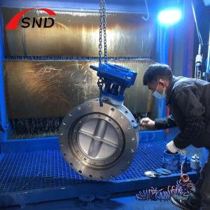 Quality CF8 Turbine Large Diameter Butterfly Valves Stainless Steel wholesale