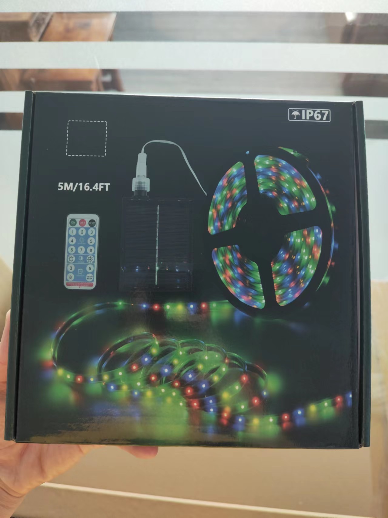 Waterproof SMD2835 Strip Lights Solar , Stable Solar Powered RGB LED Strip