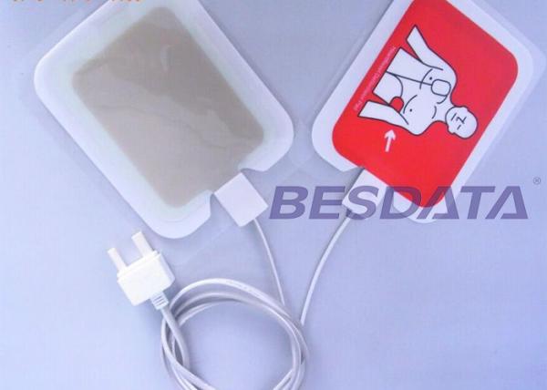 Cheap BESDATA Child Aed Pads Replacement , Aed Electrode Pad Placement Different Sizes for sale