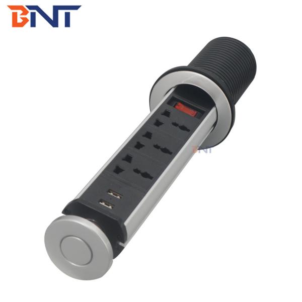 Automatic kitchen system vertical pop up kitchen power socket with power switch