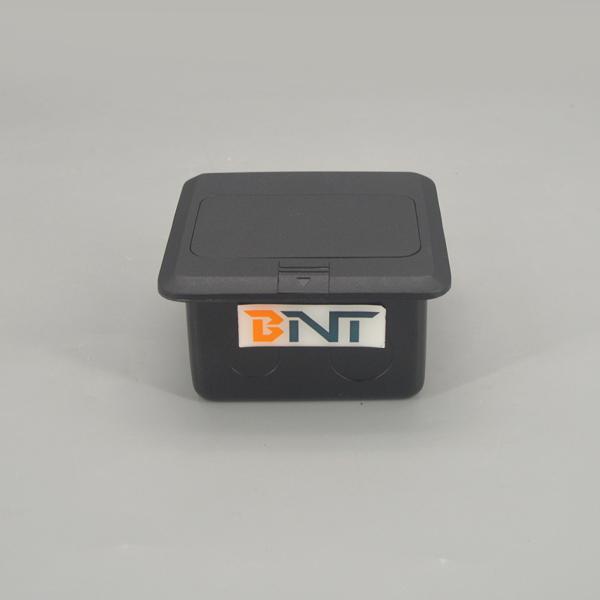 Universal media power data recessed floor electric outlet