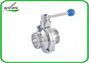 Quality Sanitary Manual Butterfly Valve With Pull Rod Handle wholesale