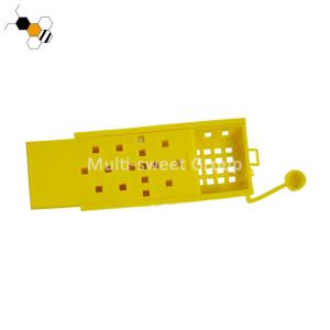 Foldable 100pcs 10g Plastic Queen Cage With Feeder Plate