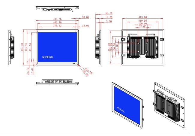 19-Inch Precision Touch Display for Access Control Panels and Medical Diagnostics