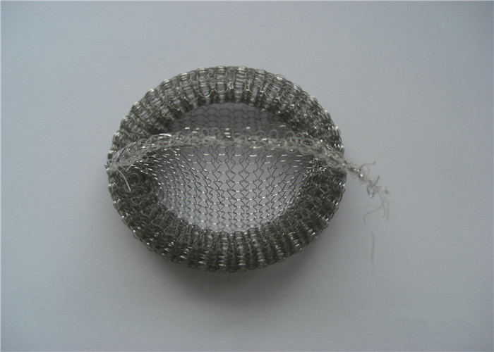 Stainless Steel Knitted Wire Mesh 0.08mm - 0.5 mm Dia OEM Kettle Filter Screen