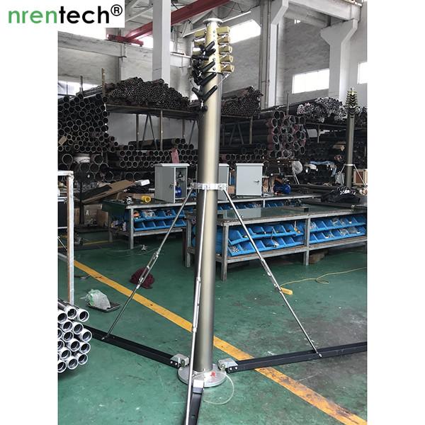 Cheap 9m lockable pneumatic telescopic mast 70kg payloads NR-2200-9000-70L for sale