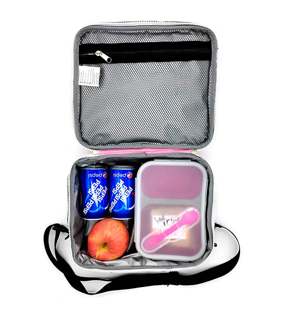 Unicorn Flip Sequin Girls Nylon Insulated Lunch Tote