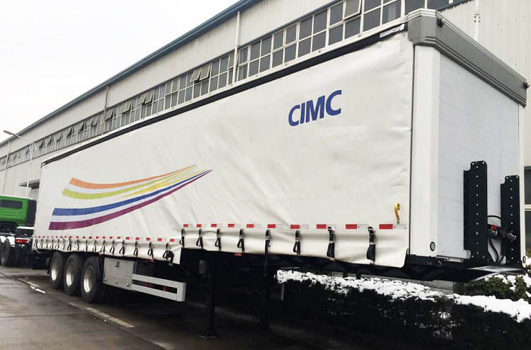 CIMC Curtain Side Trailer 3 Axle 40ft Curtain Side Semi Trailer
