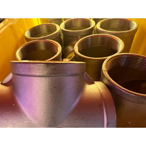 Stainless Steel Female Thread Equal Tee BSP NPT Fittings