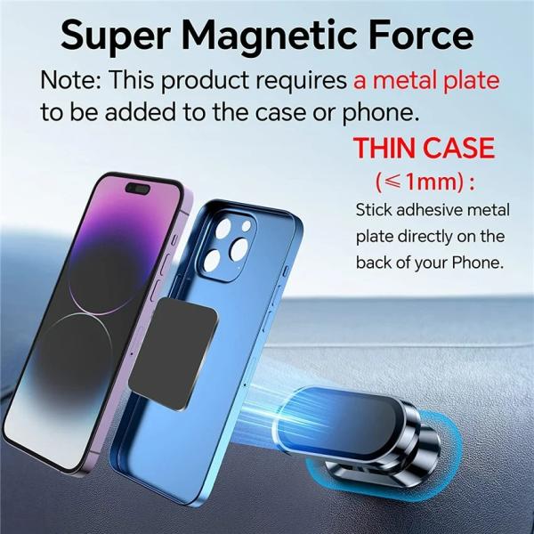 Universal Magnetic Phone Mount Holder for iPhone Samsung Huawei and More