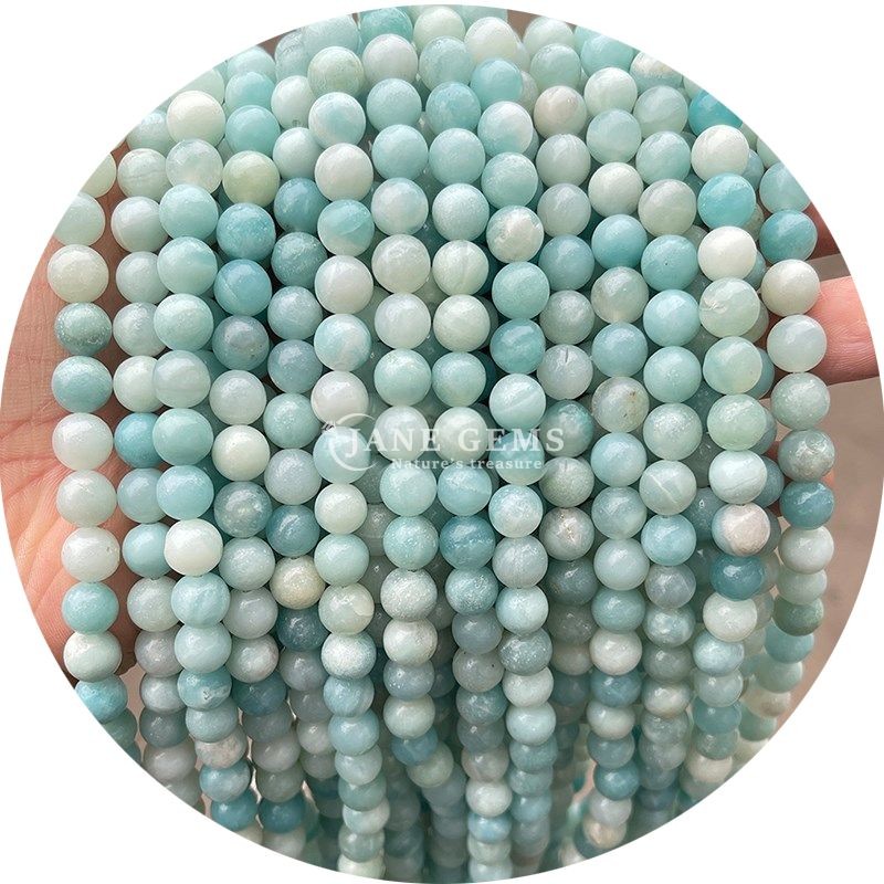 Wholesale Natural 2A Plum Blossom Tourmaline Round Loose Beads Moonstone Flourite Sunstone Beads Spacers for Jewelry