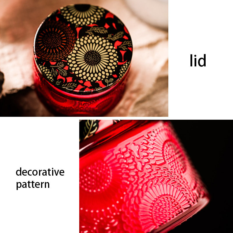 Custom Packaging Dia 7.3cm Frosted Glass Candle Cups
