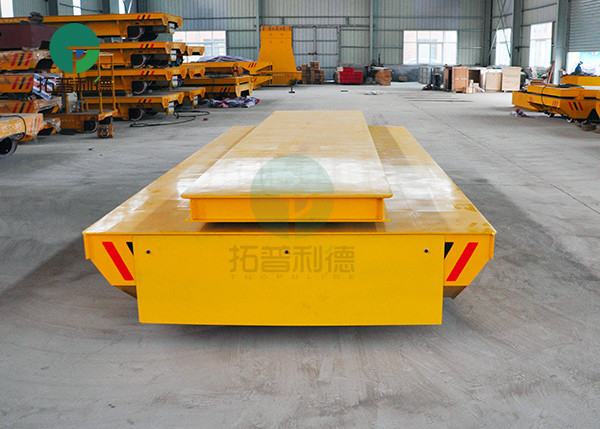 30 Ton Heavy Duty Material Handling Platform Cable Powered Electric Flat Transfer Cart With Lifting System