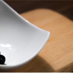 Fashionable Tableware Accessories White Ceramic Single Flavor Plate