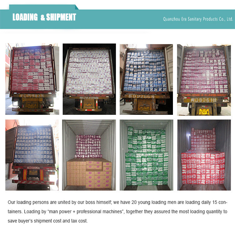 Natural Organic Disposable Sanitary Napkin Eco Friendly 100% Cotton Sanitary Pads
