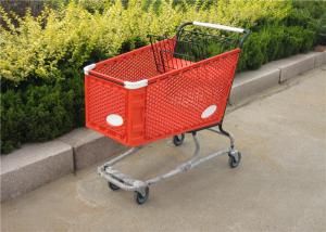 Quality Fashionable Plastic Shopping Trolley Plastic Grocery Carts With Baby Seat wholesale
