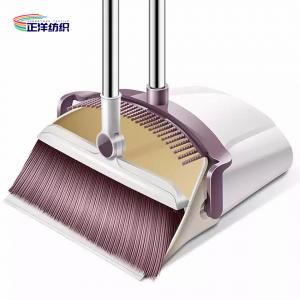China Windproof Standing Broom And Dustpan Set Stainless Steel And PP Material on sale