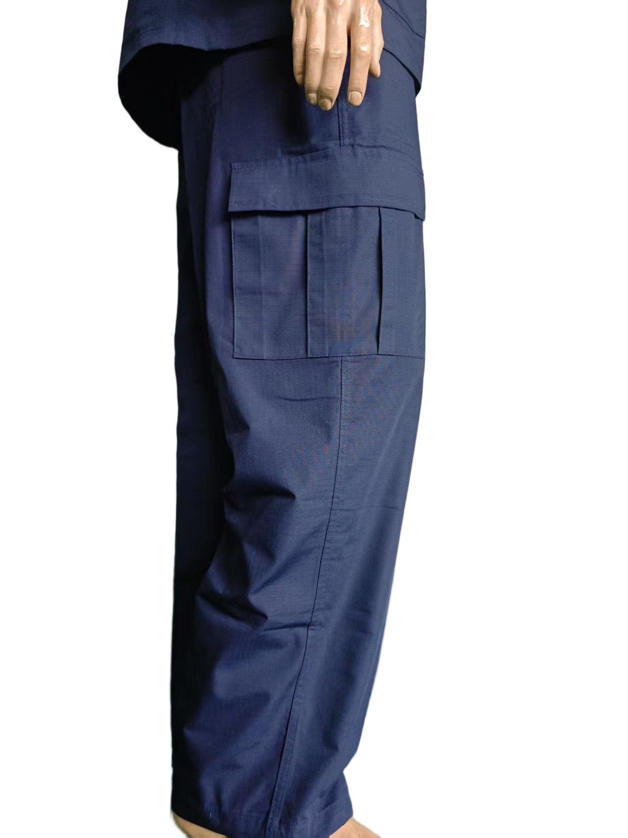Vintage Style BDU Navy Blue Military Uniform Outfit BDU Uniform Personal Defense Equipment
