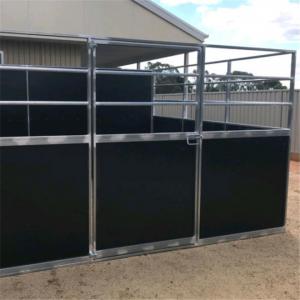 China Customized Wood Material Horse Stable Box Easy Assembly In Black Color on sale