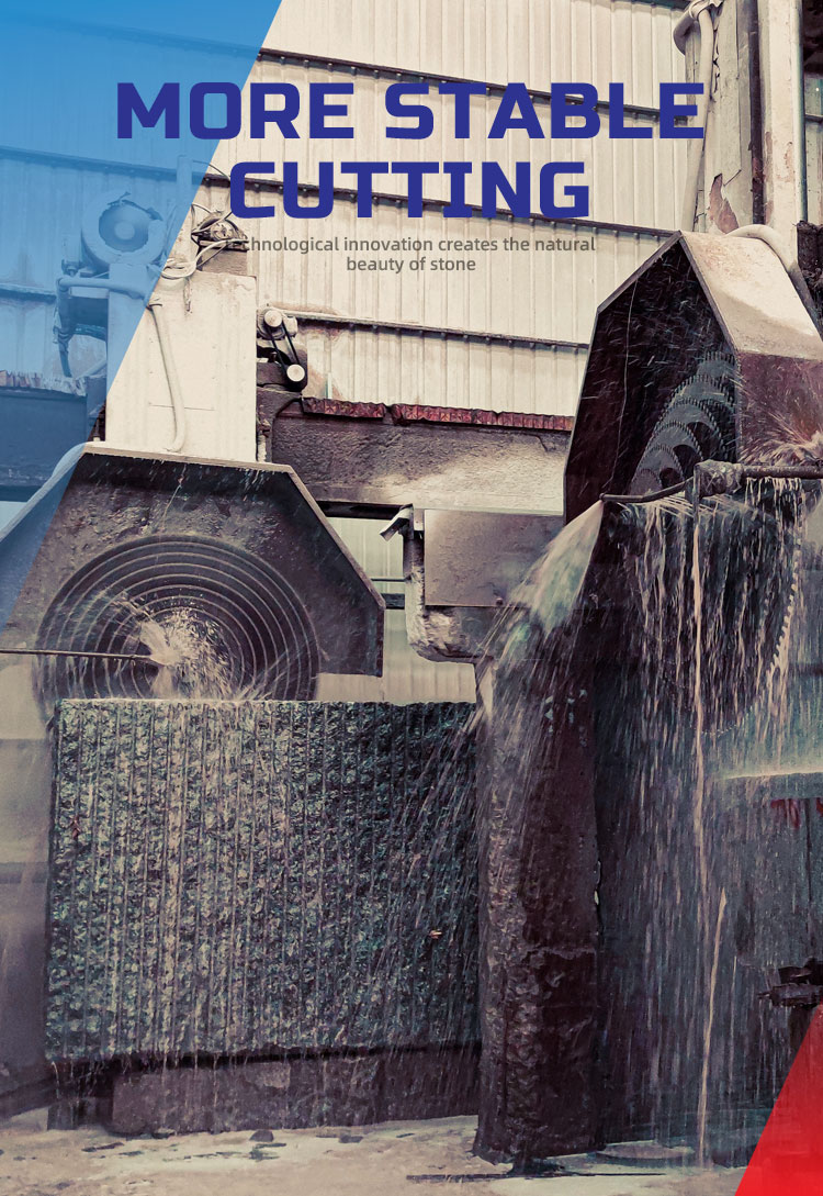 Multi Blades Bridge Cutting Machine for Granite Cutting in Kenya 12000 kg Capacity