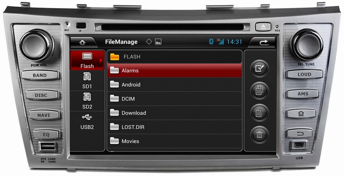 Ouchuangbo Car DVD Audio Stereo 3G Wifi BT USB for Toyota Camry 2007-2011 GPS Navi Android 4.2 System OCB-8006C