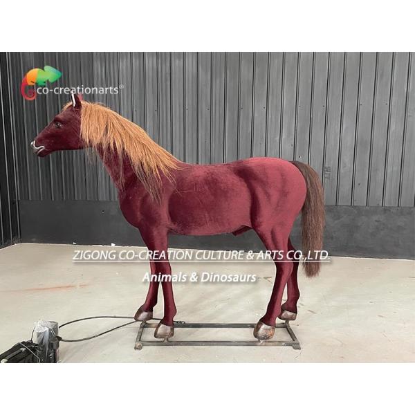 Outdoor Theme Park Artificial Animals Animatronic Horse For Farm