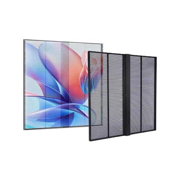Cheap Glass LED Screen P3.91-7.81 HD Transparent Advertising transparent LED Screen for sale