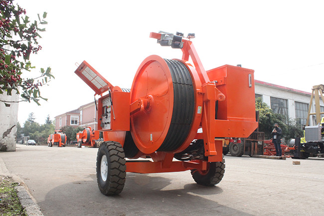Deutz Air Cooled Engine Overhead Line Stringing Equipment Hydraulic Tension Machine