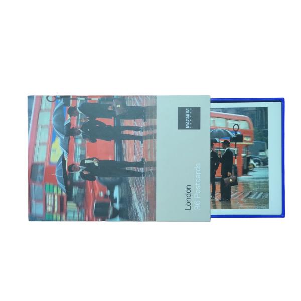 Magnum London 36 Postcards Professional 0.42mm Glossy Art Paper 4C/0C Postcards Printed With Box And Tray