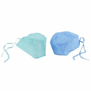 China 25gsm Non Woven Disposable Doctor Surgery Cap With Tie on sale