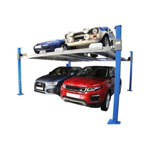 China Home 2 Level Car Parking System Motor Drive 4 Post Garage Lift on sale