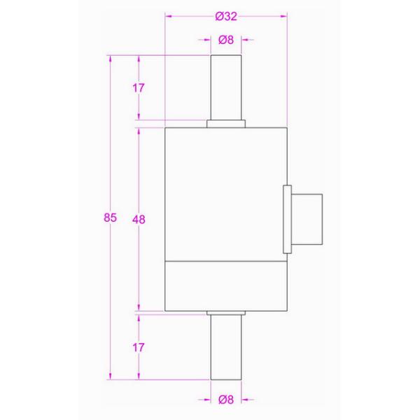 Miniature shaft to shaft reaction torque transducer small size torque sensor