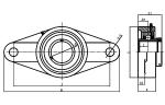 Pillow blocks NAFLU2 series NA212