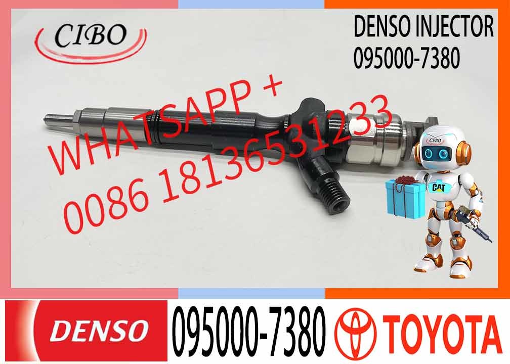 common rail fuel injector 23670-30240 095000-7380 fuel injector For Toyota 2KD-FTV