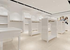 China Retail Store Furniture / Children'S Store Fixtures White Lacquer Finished Surface on sale