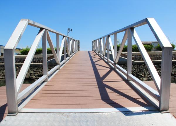 Customizable Options Marine Aluminum Gangways With 300kgs/sqm Loading Capacity
