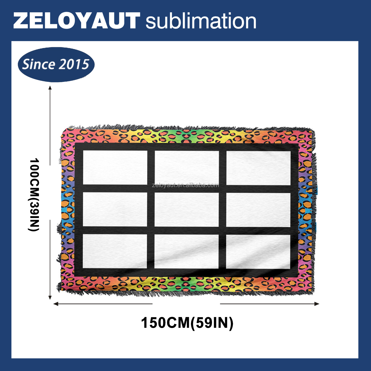 F0B USA Sublimation Blanks Colorful and Leopard Throw Blankets 100 Polyester and Velvet Blankets for Home Decorate