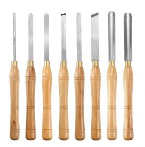 Quality HSS Blade Sharpening Carbide Turning Tools Wood Lathe Chisel Set 8PCS wholesale
