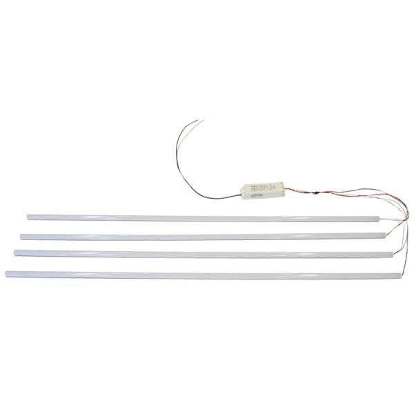 8FT LED Magnetic Linear retrofit Kit with 3CCT and Color Temperature Tunable Options
