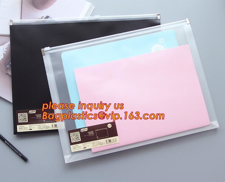 promotional PVC documents bag for school ESD Cleanroom Stationery ESD Plastic PVC String Lock Carrying Document File Bag