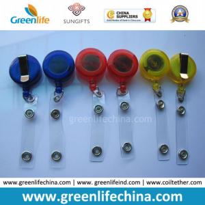 Quality Hot Sale Cheap Translucent Lanyard Badge Reel W/Plastic Strap wholesale
