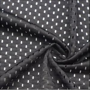 Quality Soft Polyester Spandex Fabric Mesh Breathable Lightweight Wrinkle Resistant wholesale