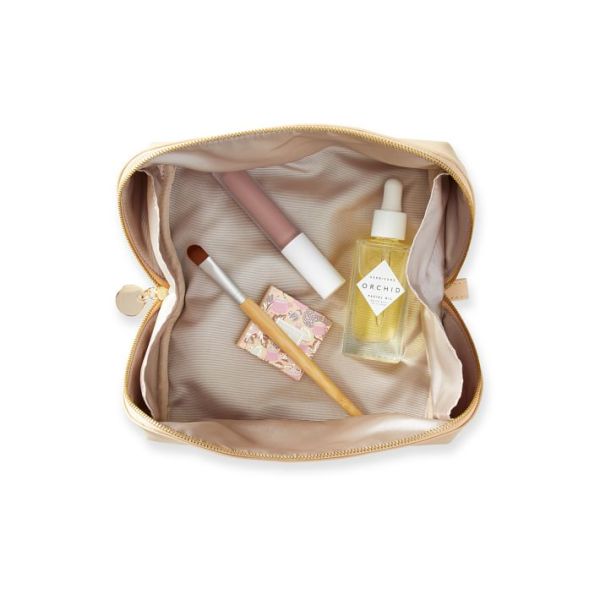 Private Label Leather Cosmetic Cases Waterproof Toiletry Travel Bag Luxury Design
