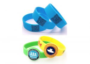 Quality QR Code custom Silicone bracelet wristband for adlut boys girls school company words logo sign wholesale