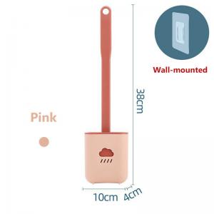 Quality 38x10x4cm Silicon Toilet Brush And Holder Modern For Hotel wholesale