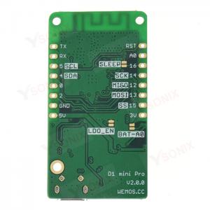 Quality D1 Mini Pro V2.0.0 WIFI IOT Board ESP8266 16MB External Antenna MicroPython Nodemcu Arduino Compatible wholesale
